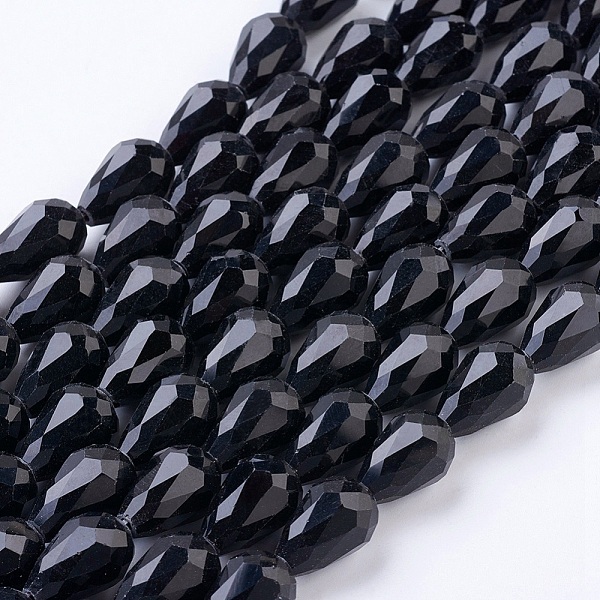 PandaHall Glass Beads Strands, Faceted, teardrop, Black, 15x10mm, Hole: 2mm, about 48pcs/strand, 27.56 inch(70cm) Glass Teardrop Black
PandaHall Glass Beads Strands, Faceted, teardrop, Black, 15x10mm, Hole: 2mm, about 48pcs/strand, 27.56 inch(70cm) Glass Teardrop Black
