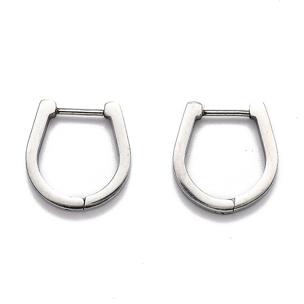 PandaHall 304 Stainless Steel Huggie Hoop Earrings, Horse Shoe, Stainless Steel Color, 16.5x16x3mm, Pin: 1mm 304 Stainless Steel Horse
PandaHall 304 Stainless Steel Huggie Hoop Earrings, Horse Shoe, Stainless Steel Color, 16.5x16x3mm, Pin: 1mm 304 Stainless Steel Horse