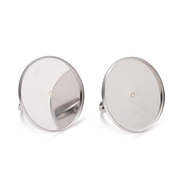 PandaHall 304 Stainless Steel Pad Ring Settings, Flat Round, Stainless Steel Color, Tray: 30mm, US Size 6 1/2(16.9mm) 304 Stainless Steel
PandaHall 304 Stainless Steel Pad Ring Settings, Flat Round, Stainless Steel Color, Tray: 30mm, US Size 6 1/2(16.9mm) 304 Stainless Steel