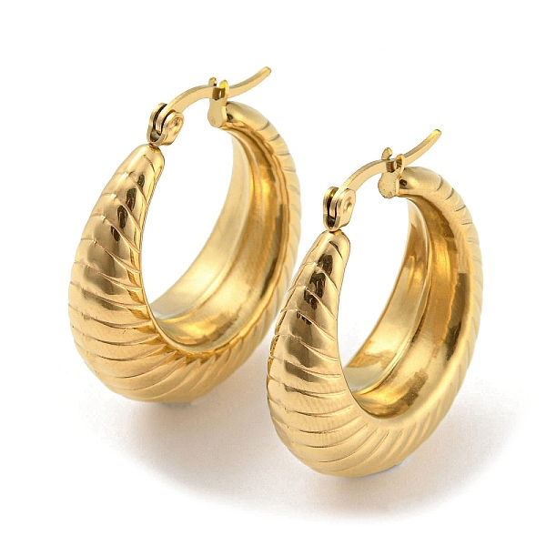 PandaHall Ion Plating(IP) 304 Stainless Steel Croissant Hoop Earrings for Women, Golden, 31.5x28x10mm 304 Stainless Steel
PandaHall Ion Plating(IP) 304 Stainless Steel Croissant Hoop Earrings for Women, Golden, 31.5x28x10mm 304 Stainless Steel