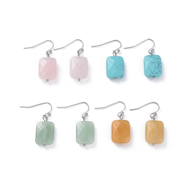 PandaHall Faceted Natural & Synthetic Gemstone Dangle Earrings, with 304 Stainless Steel Ball Head pins and 316 Surgical Stainless Steel...
PandaHall Faceted Natural & Synthetic Gemstone Dangle Earrings, with 304 Stainless Steel Ball Head pins and 316 Surgical Stainless Steel...