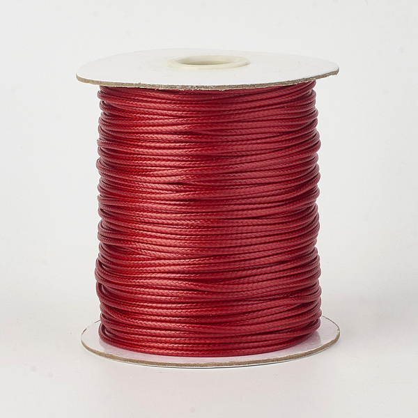 PandaHall Eco-Friendly Korean Waxed Polyester Cord, Dark Red, 0.8mm, about 174.97 yards(160m)/roll Waxed Polyester Cord
PandaHall Eco-Friendly Korean Waxed Polyester Cord, Dark Red, 0.8mm, about 174.97 yards(160m)/roll Waxed Polyester Cord