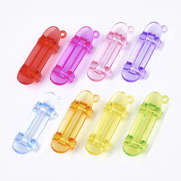 PandaHall Transparent Acrylic Big Pendants, Sports Charms, Skateboard, Mixed Color, 55x17.5x11.5mm, Hole: 2mm Acrylic Others Multicolor
PandaHall Transparent Acrylic Big Pendants, Sports Charms, Skateboard, Mixed Color, 55x17.5x11.5mm, Hole: 2mm Acrylic Others Multicolor