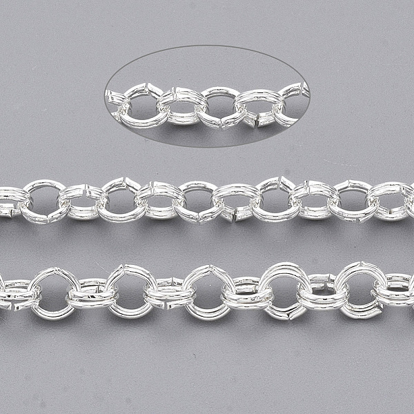 PandaHall Iron Rolo Chains, Double Link Chains, Unwelded, with Spool, Silver, Link: 3.6x0.5mm, about 164.04 Feet(50m)/roll Iron
PandaHall Iron Rolo Chains, Double Link Chains, Unwelded, with Spool, Silver, Link: 3.6x0.5mm, about 164.04 Feet(50m)/roll Iron