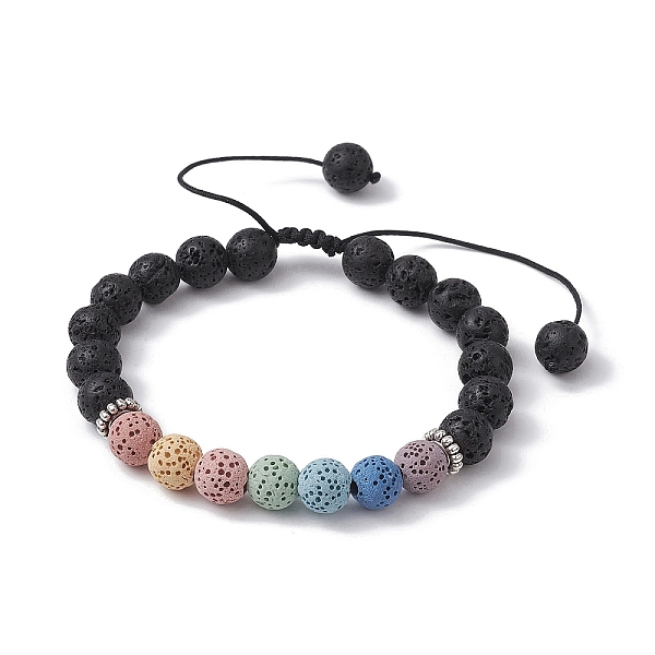 PandaHall Dyed Natural Lava Rock Round Braided Bead Bracelets, Adjustable Bracelet, Colorful, Inner Diameter: 2-1/2~3-7/8 inch(6.3~9.7cm)...
PandaHall Dyed Natural Lava Rock Round Braided Bead Bracelets, Adjustable Bracelet, Colorful, Inner Diameter: 2-1/2~3-7/8 inch(6.3~9.7cm)...