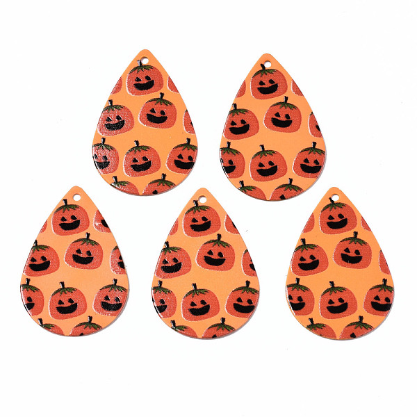 PandaHall Spray Painted Iron Pendants, Rubberized Style, 3D Printed, Halloween Pumpkin Jack O Lantern Print Pattern, Teardrop, Coral..., Red
PandaHall Spray Painted Iron Pendants, Rubberized Style, 3D Printed, Halloween Pumpkin Jack O Lantern Print Pattern, Teardrop, Coral..., Red