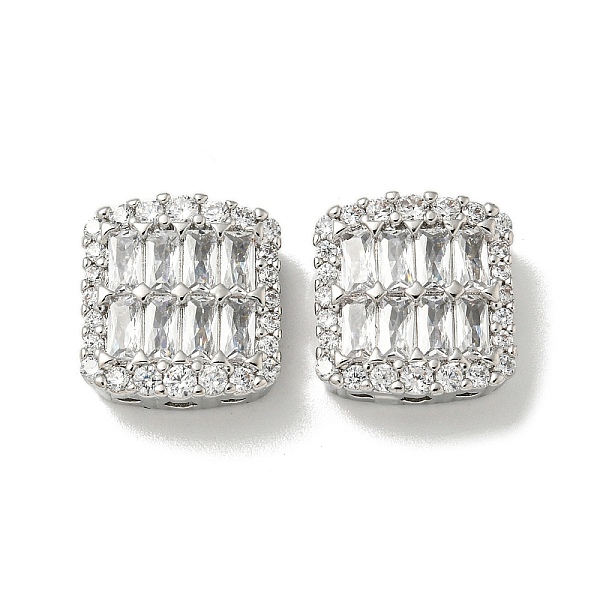 PandaHall Brass Pave Clear Cubic Zirconia Multi-Strand Links, Square, Platinum, 13x12x6mm, Hole: 1.5mm Brass+Cubic Zirconia Square Clear
PandaHall Brass Pave Clear Cubic Zirconia Multi-Strand Links, Square, Platinum, 13x12x6mm, Hole: 1.5mm Brass+Cubic Zirconia Square Clear