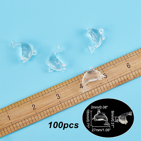 PandaHall ARRICRAFT 100Pcs Transparent Acrylic Pendants, Dolphin, Clear, 18x27x8mm, Hole: 2mm Acrylic Dolphin Clear
PandaHall ARRICRAFT 100Pcs Transparent Acrylic Pendants, Dolphin, Clear, 18x27x8mm, Hole: 2mm Acrylic Dolphin Clear
