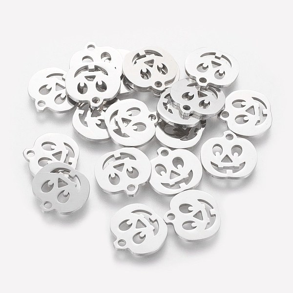 PandaHall 304 Stainless Steel Charms, Halloween, Pumpkin Jack-O'-Lantern, Stainless Steel Color, 12x12x1mm, Hole: 1.5mm 304 Stainless Steel...
PandaHall 304 Stainless Steel Charms, Halloween, Pumpkin Jack-O'-Lantern, Stainless Steel Color, 12x12x1mm, Hole: 1.5mm 304 Stainless Steel...