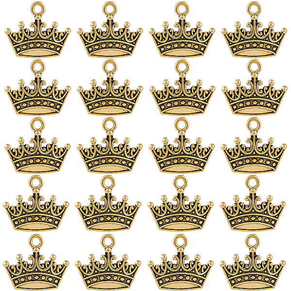 PandaHall SUNNYCLUE 100Pcs Alloy Pendants, Crown Charm, Antique Golden, 15x17x2mm, Hole: 2mm Alloy Crown
PandaHall SUNNYCLUE 100Pcs Alloy Pendants, Crown Charm, Antique Golden, 15x17x2mm, Hole: 2mm Alloy Crown