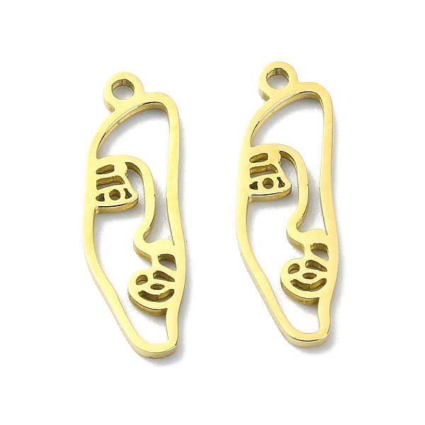PandaHall 201 Stainless Steel Pendants, Laser Cut, Abstract Human Face Charm, Golden, 17.5x6x1mm, Hole: 1.2mm 201 Stainless Steel Human
PandaHall 201 Stainless Steel Pendants, Laser Cut, Abstract Human Face Charm, Golden, 17.5x6x1mm, Hole: 1.2mm 201 Stainless Steel Human