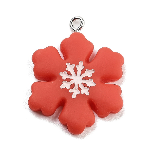 PandaHall Christmas Theme Opaque Resin Pendants, with Platinum Tone Iron Loops, Snowflake, 30~30.5x23~23.5x4~4.5mm, Hole: 2mm Iron+Resin..., Red
PandaHall Christmas Theme Opaque Resin Pendants, with Platinum Tone Iron Loops, Snowflake, 30~30.5x23~23.5x4~4.5mm, Hole: 2mm Iron+Resin..., Red