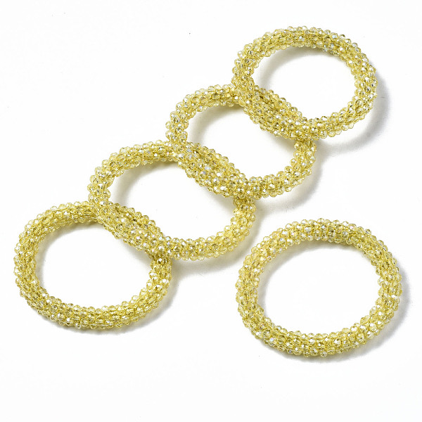 PandaHall Faceted Transparent Glass Beads Stretch Bracelets, Rainbow Plated, Rondelle, Yellow, Inner Diameter: 2 inch(5cm) Glass Yellow
PandaHall Faceted Transparent Glass Beads Stretch Bracelets, Rainbow Plated, Rondelle, Yellow, Inner Diameter: 2 inch(5cm) Glass Yellow