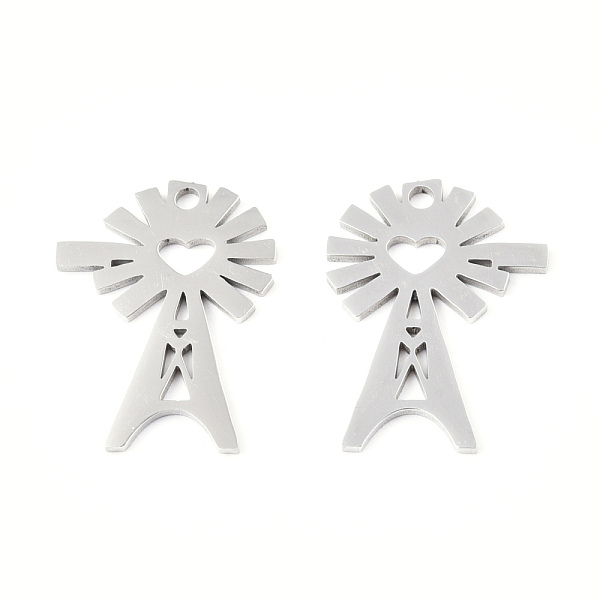 PandaHall 201 Stainless Steel Pendants, Flower Charm, Stainless Steel Color, 20x15x1mm, Hole: 1.6mm 201 Stainless Steel Flower
PandaHall 201 Stainless Steel Pendants, Flower Charm, Stainless Steel Color, 20x15x1mm, Hole: 1.6mm 201 Stainless Steel Flower