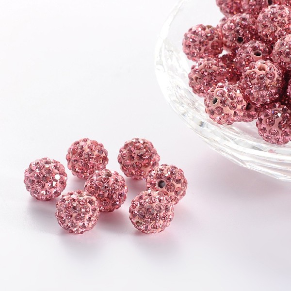 PandaHall Polymer Clay Rhinestone Beads, Grade A, Round, PP15, Light Rose, 10mm, Hole: 1.8~2mm, 6 Rows Rhinestone, PP15(2.1~2.2mm) Polymer..., Pink
PandaHall Polymer Clay Rhinestone Beads, Grade A, Round, PP15, Light Rose, 10mm, Hole: 1.8~2mm, 6 Rows Rhinestone, PP15(2.1~2.2mm) Polymer..., Pink