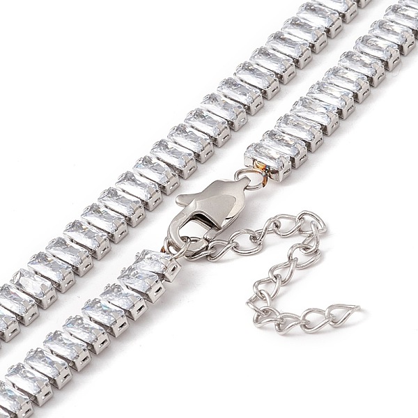 PandaHall Cubic Zirconia Tennis Necklaces, Vacuum Plating 304 Stainless Steel Jewelry for Women, Stainless Steel Color, Clear, 16.54 inch...
PandaHall Cubic Zirconia Tennis Necklaces, Vacuum Plating 304 Stainless Steel Jewelry for Women, Stainless Steel Color, Clear, 16.54 inch...