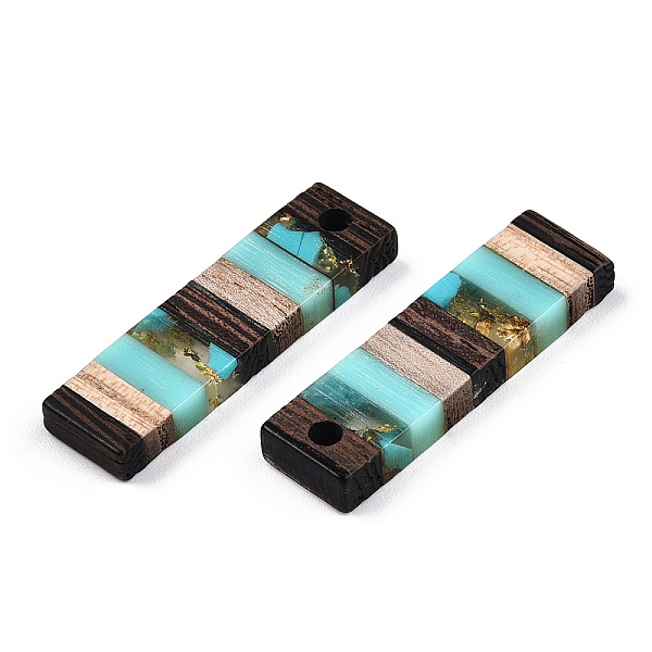 PandaHall Translucent Resin & Walnut Wood Pendants, with Gold Foil, Rectangle Charm, Turquoise, 29.5x8.5x3.5mm, Hole: 2mm Resin+Wood..., Green
PandaHall Translucent Resin & Walnut Wood Pendants, with Gold Foil, Rectangle Charm, Turquoise, 29.5x8.5x3.5mm, Hole: 2mm Resin+Wood..., Green