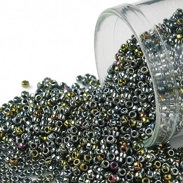 PandaHall TOHO Round Seed Beads, Japanese Seed Beads, (721) Galvanized Blue Gold, 15/0, 1.5mm, Hole: 0.7mm, about 3000pcs/10g Glass Blue
PandaHall TOHO Round Seed Beads, Japanese Seed Beads, (721) Galvanized Blue Gold, 15/0, 1.5mm, Hole: 0.7mm, about 3000pcs/10g Glass Blue