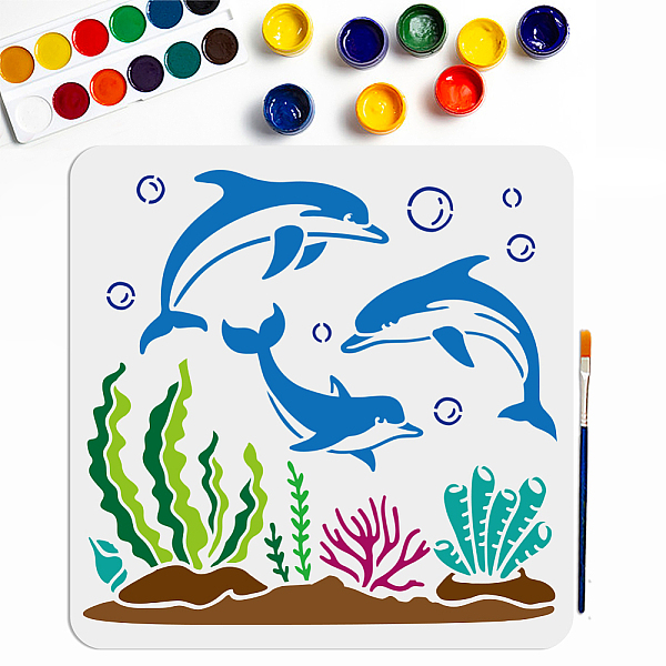 PandaHall MAYJOYDIY US 1Pc PET Hollow Out Drawing Painting Stencils, for DIY Scrapbook, Photo Album, with 1Pc Art Paint Brushes, Dolphin...
PandaHall MAYJOYDIY US 1Pc PET Hollow Out Drawing Painting Stencils, for DIY Scrapbook, Photo Album, with 1Pc Art Paint Brushes, Dolphin...