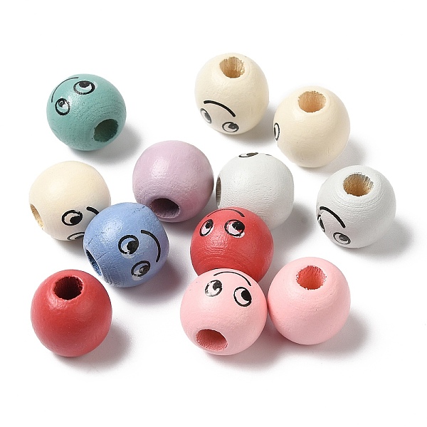 PandaHall Spray Painted Natural Wood European Beads, Round with Emotion, Mixed Color, 13.5~14x13mm, Hole: 5mm, about 625pcs/500g Wood Round..., Multicolor
PandaHall Spray Painted Natural Wood European Beads, Round with Emotion, Mixed Color, 13.5~14x13mm, Hole: 5mm, about 625pcs/500g Wood Round..., Multicolor