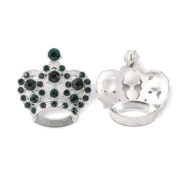 PandaHall Rhinestone Pendants, Cadmium Free & Lead Free, with Alloy Findings, Crown, Platinum, Dark Green, 31x29x10mm, Hole: 3mm...
PandaHall Rhinestone Pendants, Cadmium Free & Lead Free, with Alloy Findings, Crown, Platinum, Dark Green, 31x29x10mm, Hole: 3mm...