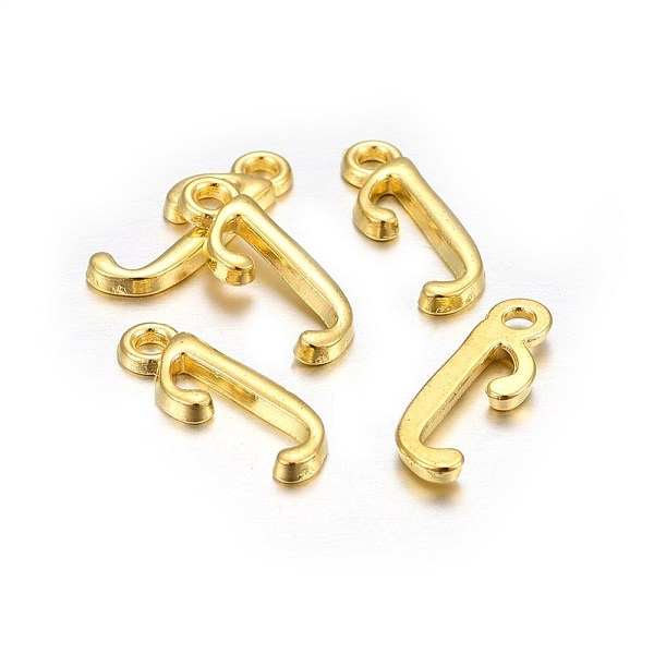 PandaHall Golden Plated Alloy Letter Pendants, Rack Plating, Cadmium Free & Lead Free, Letter.J, 16x5x2mm, Hole: 1.5mm Alloy Letter J
PandaHall Golden Plated Alloy Letter Pendants, Rack Plating, Cadmium Free & Lead Free, Letter.J, 16x5x2mm, Hole: 1.5mm Alloy Letter J