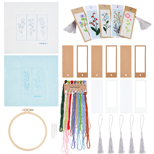 PandaHall AHANDMAKER Embroidery Bookmark Set, Floral Plant Stamped Embroidery Bookmark for Starter Adults DIY Counted Cross Stitch Kit with..., Multicolor
PandaHall AHANDMAKER Embroidery Bookmark Set, Floral Plant Stamped Embroidery Bookmark for Starter Adults DIY Counted Cross Stitch Kit with..., Multicolor