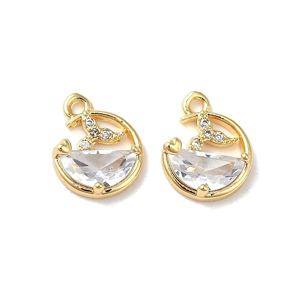 PandaHall Brass Charms, with Glass Rhinestone, Flat Round with Fishtail Charm, Real 18K Gold Plated, 11.5x9x3.5mm, Hole: 1.2mm Brass+Glass...
PandaHall Brass Charms, with Glass Rhinestone, Flat Round with Fishtail Charm, Real 18K Gold Plated, 11.5x9x3.5mm, Hole: 1.2mm Brass+Glass...