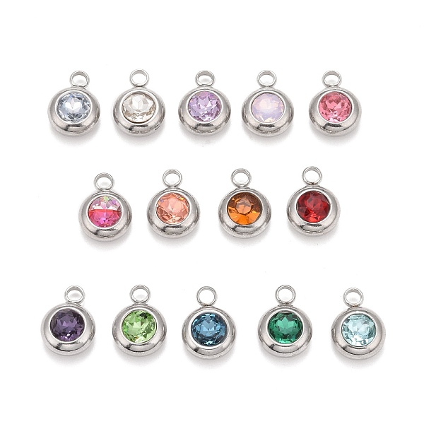 PandaHall 304 Stainless Steel Pendants, with K9 Rhinestone, Flat Round, Mixed Color, 14x10x6mm, Hole: 2.5mm 303 Stainless Steel Flat Round..., Multicolor
PandaHall 304 Stainless Steel Pendants, with K9 Rhinestone, Flat Round, Mixed Color, 14x10x6mm, Hole: 2.5mm 303 Stainless Steel Flat Round..., Multicolor