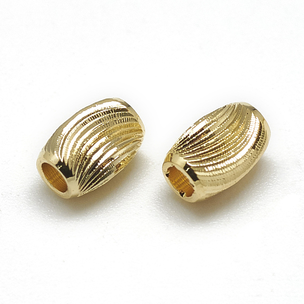 PandaHall Brass Corrugated Beads, Barrel, Real 18K Gold Plated, 6x4mm, Hole: 1mm Brass Barrel
PandaHall Brass Corrugated Beads, Barrel, Real 18K Gold Plated, 6x4mm, Hole: 1mm Brass Barrel