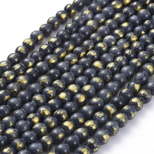 PandaHall Natural Mashan Jade Beads Strands, with Gold Foil, Dyed, Round, Dark Gray, 4mm, Hole: 1mm, about 92~95pcs/strand ,14.96 inch(38cm)...
PandaHall Natural Mashan Jade Beads Strands, with Gold Foil, Dyed, Round, Dark Gray, 4mm, Hole: 1mm, about 92~95pcs/strand ,14.96 inch(38cm)...