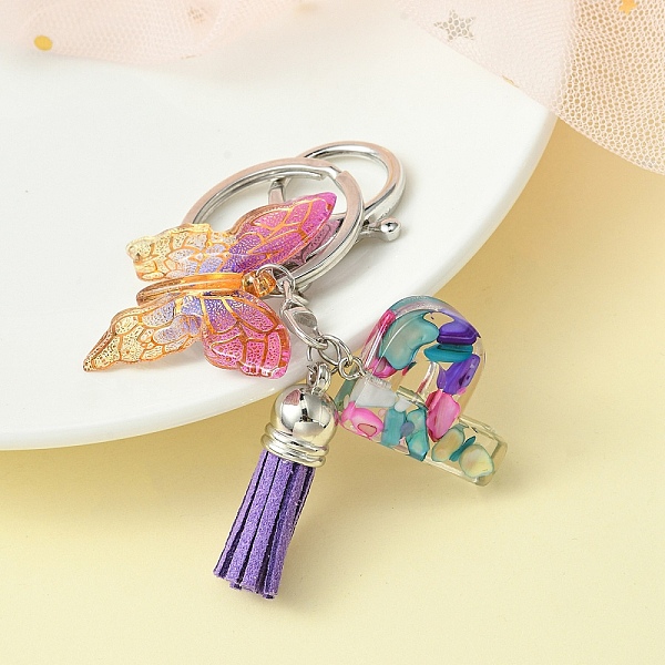 PandaHall Resin Letter & Acrylic Butterfly Charms Keychain, Tassel Pendant Keychain with Alloy Keychain Clasp, Letter P, 9cm Acrylic Letter...
PandaHall Resin Letter & Acrylic Butterfly Charms Keychain, Tassel Pendant Keychain with Alloy Keychain Clasp, Letter P, 9cm Acrylic Letter...
