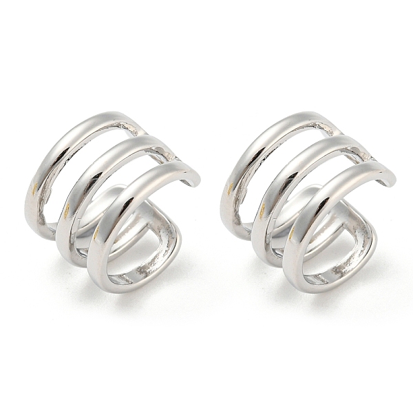 PandaHall Brass Multi Lines Cuff Earrings, Non Piercing Earrings, Platinum, 12x9x12.5mm Brass
PandaHall Brass Multi Lines Cuff Earrings, Non Piercing Earrings, Platinum, 12x9x12.5mm Brass