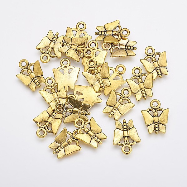 PandaHall Tibetan Style Alloy Charms Pendants, Lead Free and Cadmium Free, Butterfly, Antique Golden, 15x12x1.3mm, Hole: 1.8mm Alloy...
PandaHall Tibetan Style Alloy Charms Pendants, Lead Free and Cadmium Free, Butterfly, Antique Golden, 15x12x1.3mm, Hole: 1.8mm Alloy...