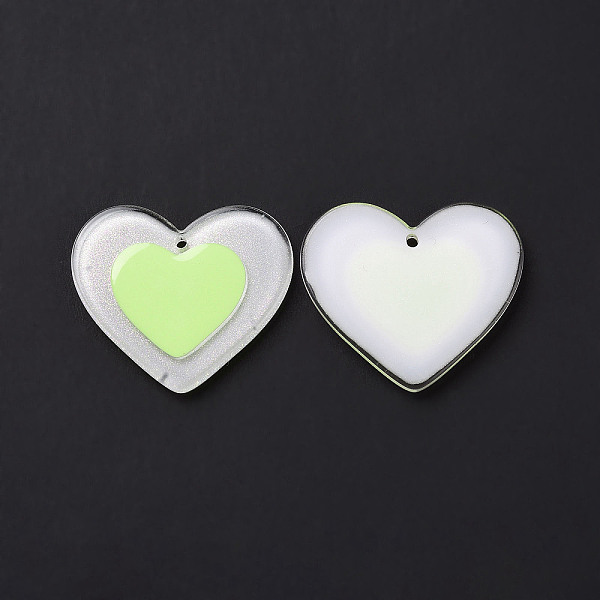 PandaHall Acrylic Pendants, with Enamel and Glitter Powder, Heart Charm, WhiteSmoke, 25.5x29x2mm, Hole: 1.5mm Acrylic Heart White
PandaHall Acrylic Pendants, with Enamel and Glitter Powder, Heart Charm, WhiteSmoke, 25.5x29x2mm, Hole: 1.5mm Acrylic Heart White