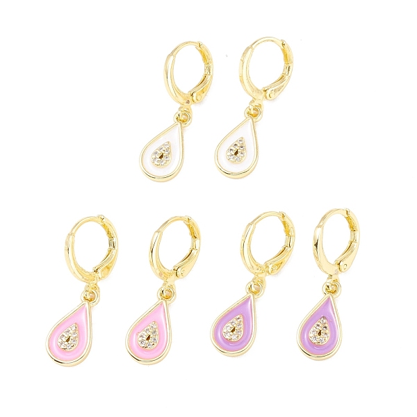 PandaHall Enamel Teardrop Dangle Leverback Earrings with Clear Cubic Zirconia, Real 18K Gold Plated Brass Drop Earrings for Women, Lead Free..., Multicolor
PandaHall Enamel Teardrop Dangle Leverback Earrings with Clear Cubic Zirconia, Real 18K Gold Plated Brass Drop Earrings for Women, Lead Free..., Multicolor