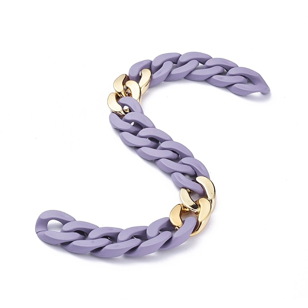 PandaHall Handmade Curb Chains, Cuban Link Chains, with Opaque Spray Painted Acrylic and CCB Plastic Linking Rings, for Jewelry Making..., Purple
PandaHall Handmade Curb Chains, Cuban Link Chains, with Opaque Spray Painted Acrylic and CCB Plastic Linking Rings, for Jewelry Making..., Purple