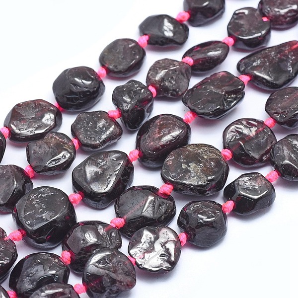 PandaHall Natural Garnet Beads Strands, Nuggets, 10~20x11~15x4~8mm, Hole: 1mm, about 28~29pcs/strand, 16.3 inch(41.5cm) Garnet Nuggets
PandaHall Natural Garnet Beads Strands, Nuggets, 10~20x11~15x4~8mm, Hole: 1mm, about 28~29pcs/strand, 16.3 inch(41.5cm) Garnet Nuggets