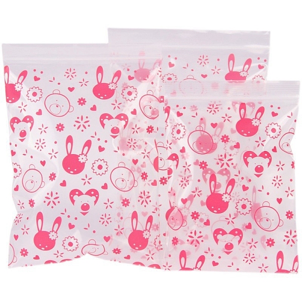 PandaHall 100Pcs OPP Rectangle Zip Lock Bags, with Rabbit & Bear Pattern, Resealable Packaging Bags, Self Seal Bags, Hot Pink, 7x5cm Plastic...
PandaHall 100Pcs OPP Rectangle Zip Lock Bags, with Rabbit & Bear Pattern, Resealable Packaging Bags, Self Seal Bags, Hot Pink, 7x5cm Plastic...