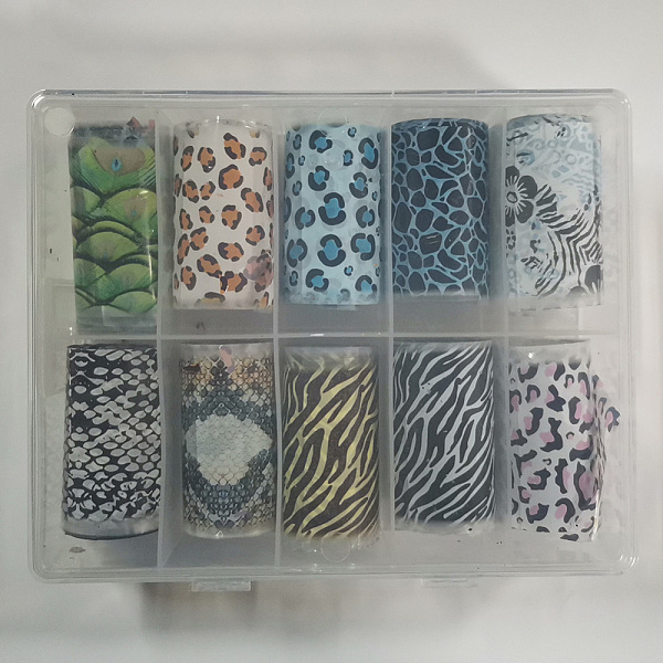 PandaHall Nail Art Transfer Stickers, Nail Decals, DIY Nail Tips Decoration for Women, Leopard Print Pattern, 100x4cm, 10sheets/box Plastic..., Multicolor
PandaHall Nail Art Transfer Stickers, Nail Decals, DIY Nail Tips Decoration for Women, Leopard Print Pattern, 100x4cm, 10sheets/box Plastic..., Multicolor