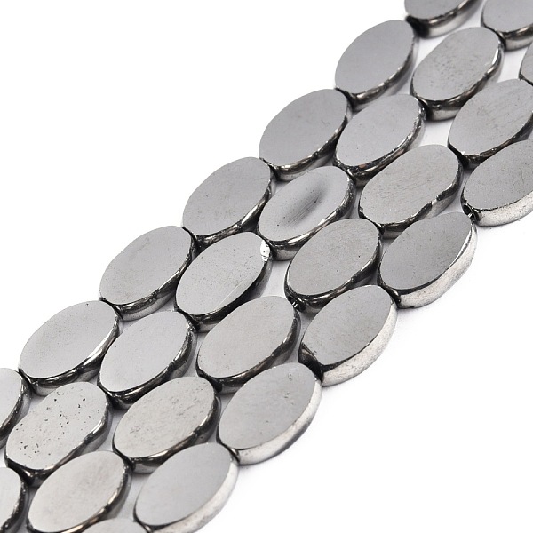 PandaHall Glass Beads Strands, Oval, Platinum Plated, 10x6x3mm, Hole: 1mm, about 54~60Pcs/strand, 20.47~23.62''(52~60cm) Glass Oval
PandaHall Glass Beads Strands, Oval, Platinum Plated, 10x6x3mm, Hole: 1mm, about 54~60Pcs/strand, 20.47~23.62''(52~60cm) Glass Oval