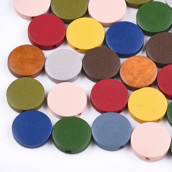 PandaHall Painted Natural Wood Beads, Flat Round, Mixed Color, 30x5~5.5mm, Hole: 2mm Schima Wood Flat Round Multicolor
PandaHall Painted Natural Wood Beads, Flat Round, Mixed Color, 30x5~5.5mm, Hole: 2mm Schima Wood Flat Round Multicolor