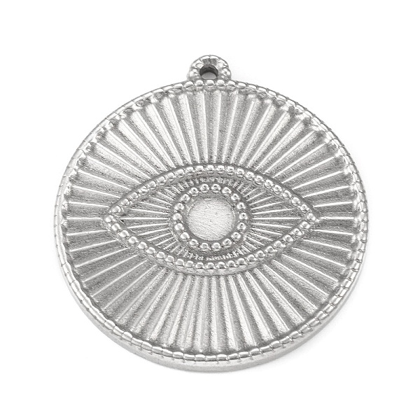 PandaHall 304 Stainless Steel Pendant Cabochon Settings, Flat Round Links with Eye, Stainless Steel Color, Tray: 4.5mm, 33x30x2.5mm, Hole...
PandaHall 304 Stainless Steel Pendant Cabochon Settings, Flat Round Links with Eye, Stainless Steel Color, Tray: 4.5mm, 33x30x2.5mm, Hole...
