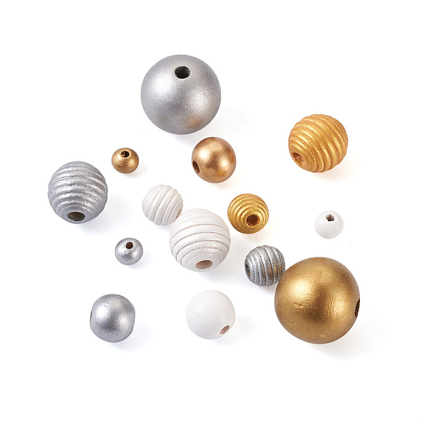 PandaHall Spray Painted Natural Wood Beads, Round, Mixed Color, 8~25mm, Hole: 2~5mm, 410pcs/set Wood Round Multicolor
PandaHall Spray Painted Natural Wood Beads, Round, Mixed Color, 8~25mm, Hole: 2~5mm, 410pcs/set Wood Round Multicolor