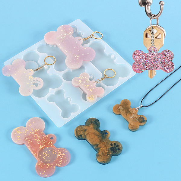 PandaHall Bone Shape DIY Pendant Silicone Molds, for Keychain Making, Resin Casting Molds, For UV Resin, Epoxy Resin Jewelry Making, White...
PandaHall Bone Shape DIY Pendant Silicone Molds, for Keychain Making, Resin Casting Molds, For UV Resin, Epoxy Resin Jewelry Making, White...