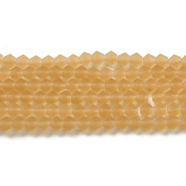 PandaHall Imitate Austrian Crystal Frosted Glass Beads Strands, Grade AA, Faceted, Bicone, BurlyWood, 4x4mm, Hole: 1mm, about..., Orange
PandaHall Imitate Austrian Crystal Frosted Glass Beads Strands, Grade AA, Faceted, Bicone, BurlyWood, 4x4mm, Hole: 1mm, about..., Orange