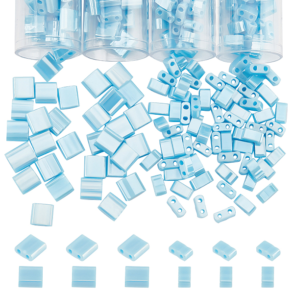PandaHall About 432 Pcs 2 Hole Tila Beads Half Tila Beads, 5x5mm/5x2mm 2-Hole Glass Seed Beads Light Sky Blue Rectangle Mini Beads Japanese...
PandaHall About 432 Pcs 2 Hole Tila Beads Half Tila Beads, 5x5mm/5x2mm 2-Hole Glass Seed Beads Light Sky Blue Rectangle Mini Beads Japanese...