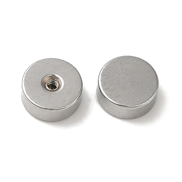 PandaHall 304 Stainless Steel Ear Nuts, Safety Screw Flat Round Earring Backs, Half Drilled, Stainless Steel Color, 5x2mm, Hole: 0.8mm 304...
PandaHall 304 Stainless Steel Ear Nuts, Safety Screw Flat Round Earring Backs, Half Drilled, Stainless Steel Color, 5x2mm, Hole: 0.8mm 304...