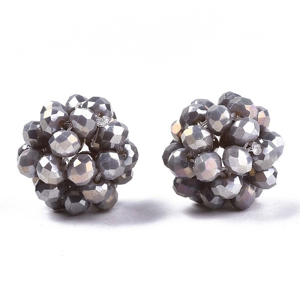 PandaHall Electroplate Opaque Glass Round Woven Beads, Cluster Beads, AB Color Plated, Faceted, Dark Gray, 12~13mm, Hole: 1.5mm, Beads...
PandaHall Electroplate Opaque Glass Round Woven Beads, Cluster Beads, AB Color Plated, Faceted, Dark Gray, 12~13mm, Hole: 1.5mm, Beads...
