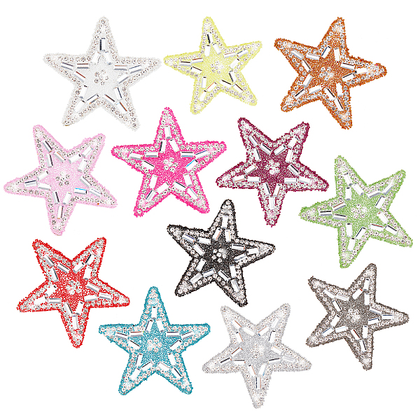 PandaHall 12Pcs 12 Colors Star Glitter Hotfix Rhinestone, with Seed Beads & Crystal Resin Rhinestone, Hot Melt Adhesive on the Back, Mixed..., Multicolor
PandaHall 12Pcs 12 Colors Star Glitter Hotfix Rhinestone, with Seed Beads & Crystal Resin Rhinestone, Hot Melt Adhesive on the Back, Mixed..., Multicolor